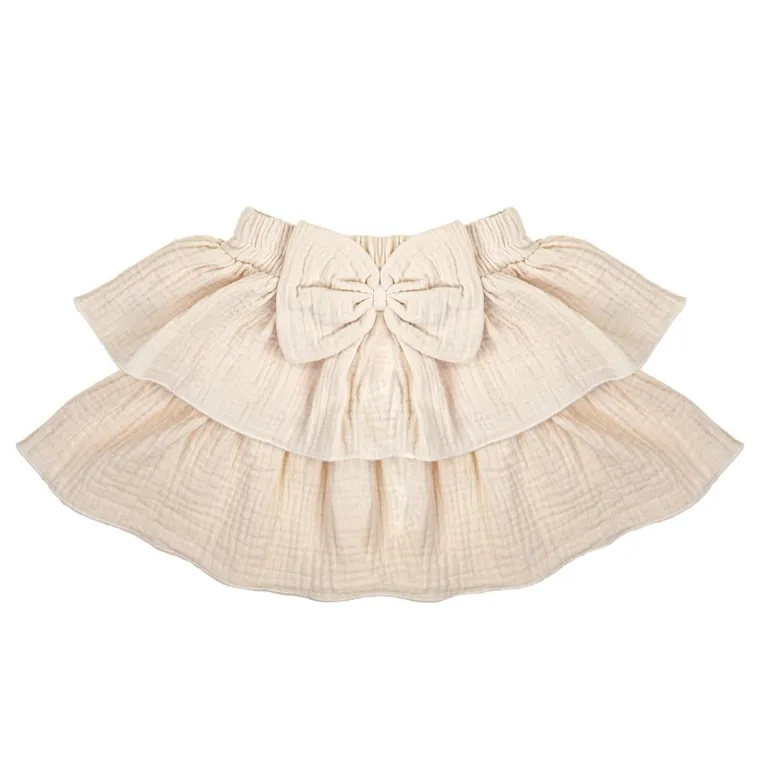 Spódnica dziewczęca, beżowa, Nicol