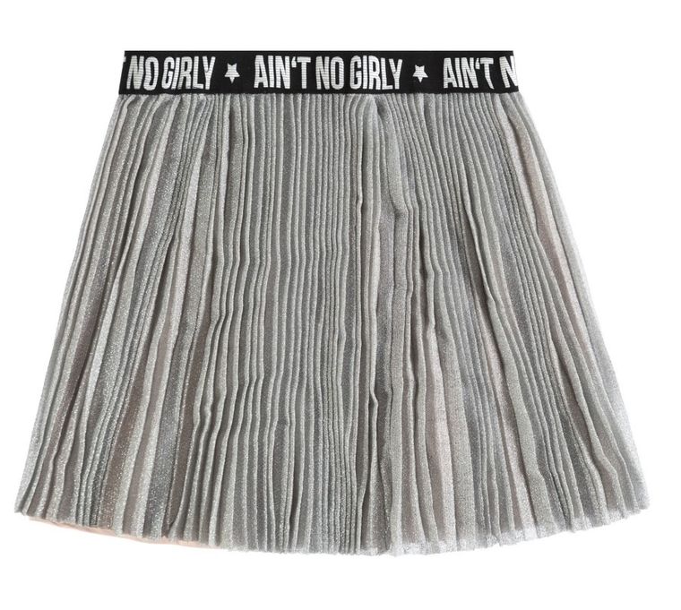 Spódnica dziewczęca, plisowana, różowo-szara, Tom Tailor