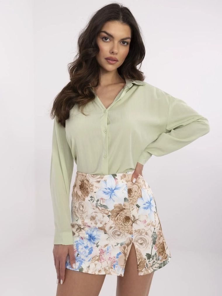 Spódnico-spodenki damskie, beżowe, Italy Moda