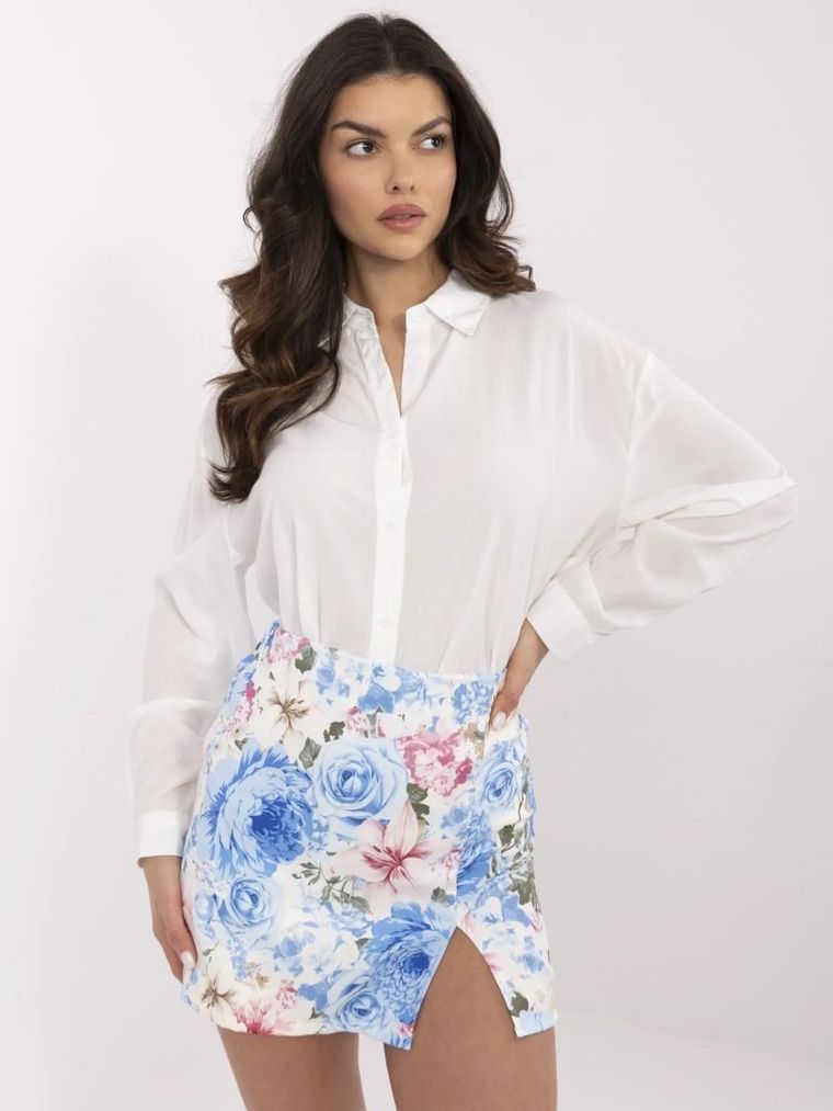 Spódnico-spodenki damskie, białe, Italy Moda