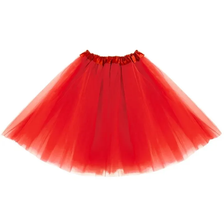 Spódniczka tiulowa TuTu, czerwona, 30 cm