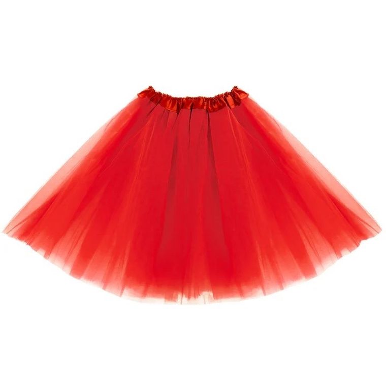 Spódniczka tiulowa TuTu, czerwona, 40 cm