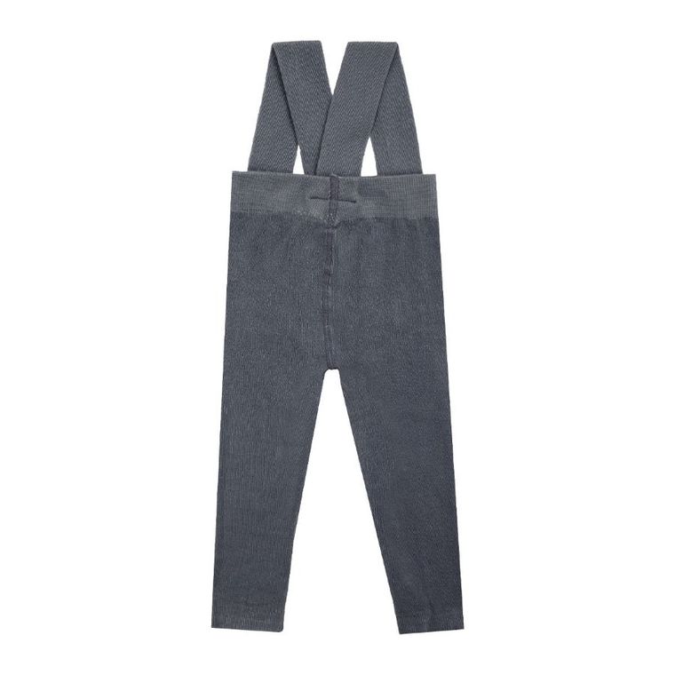 Spodnie chłopięce na szelkach, grafitowe, Nicol