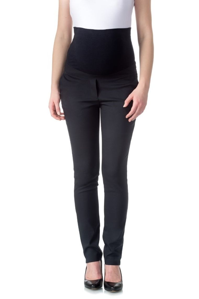 Spodnie damskie, ciążowe, slim fit, granatowe, Bellybutton