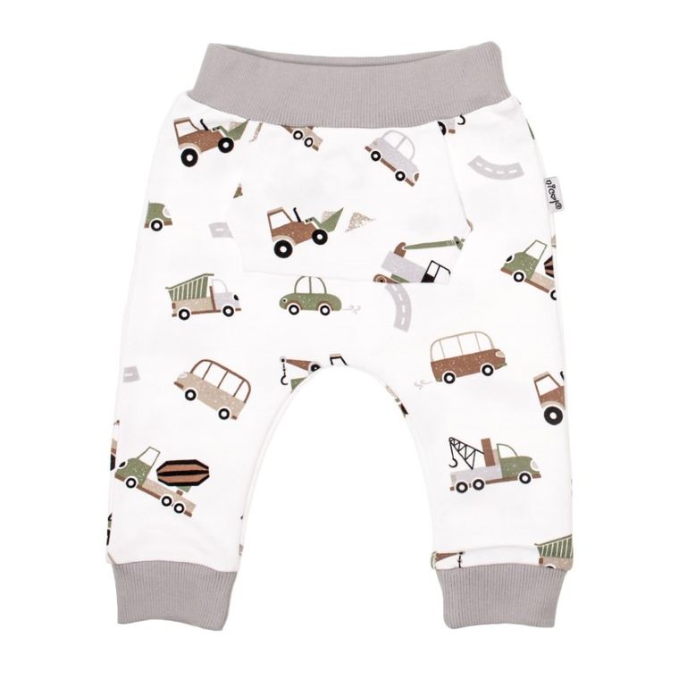 Spodnie dresowe chłopięce, białe, Nicol