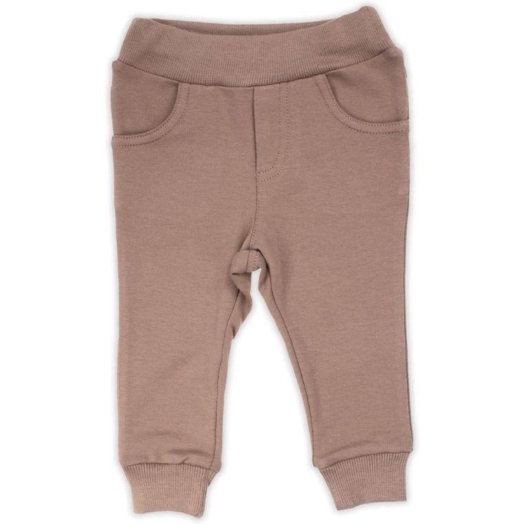 Spodnie dresowe chłopięce, brązowe, Nicol