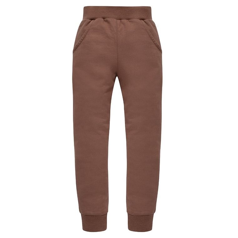Spodnie dresowe chłopięce, brązowe, Pinokio