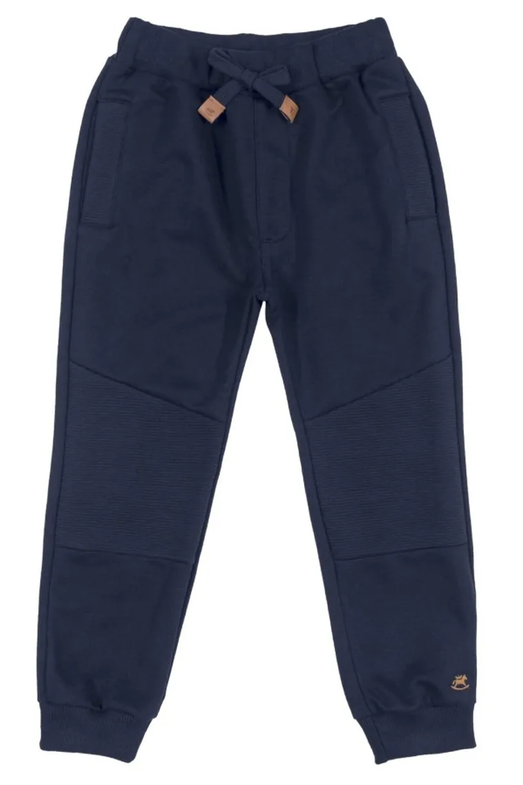 Spodnie dresowe chłopięce, ciemnoniebieskie, Up Baby