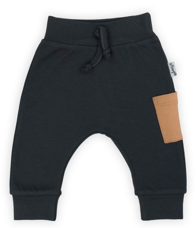 Spodnie dresowe chłopięce, grafitowe, Nicol