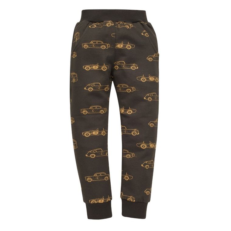 Spodnie dresowe chłopięce, grafitowe, Pinokio