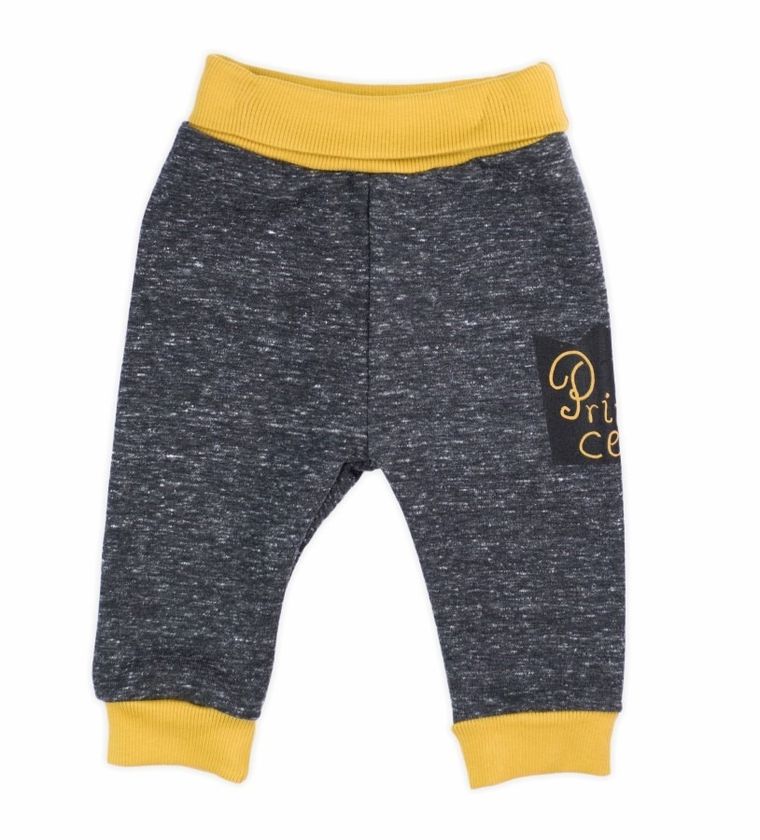 Spodnie dresowe chłopięce, grafitowe, Prince, Nicol