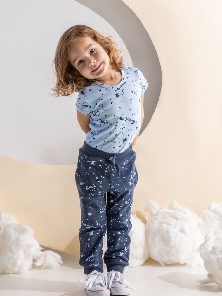 Spodnie dresowe chłopięce, granatowe, Nicol