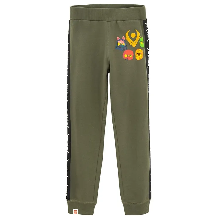 Spodnie dresowe chłopięce, khaki, LEGO Ninjago
