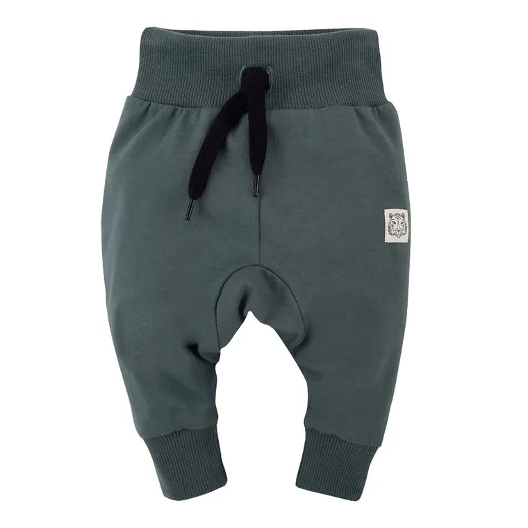 Spodnie dresowe chłopięce, khaki, Pinokio