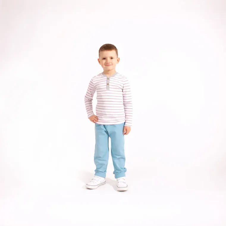 Spodnie dresowe chłopięce, niebieskie, Nicol