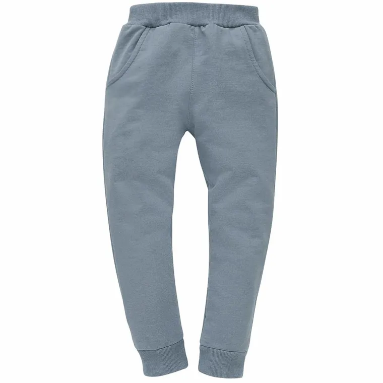 Spodnie dresowe chłopięce, niebieskie, Pinokio