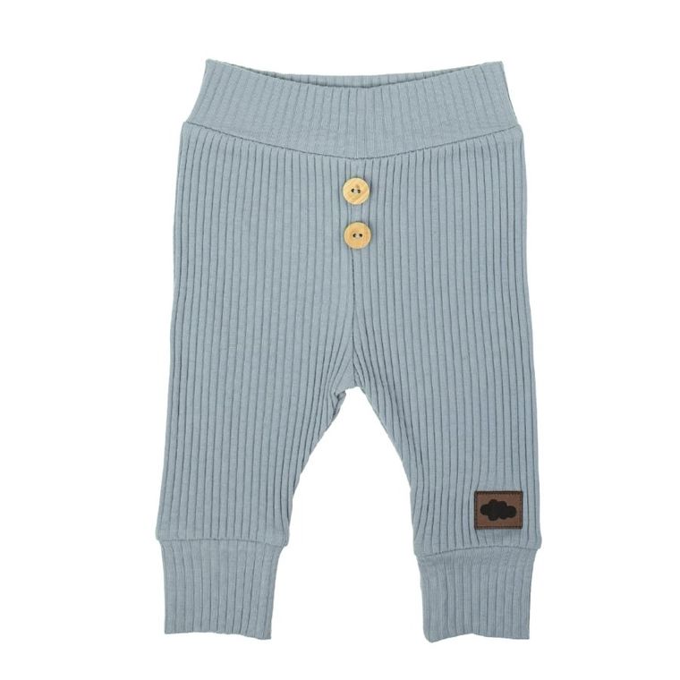 Spodnie dresowe chłopięce, prążkowane, niebieskie, Nicol