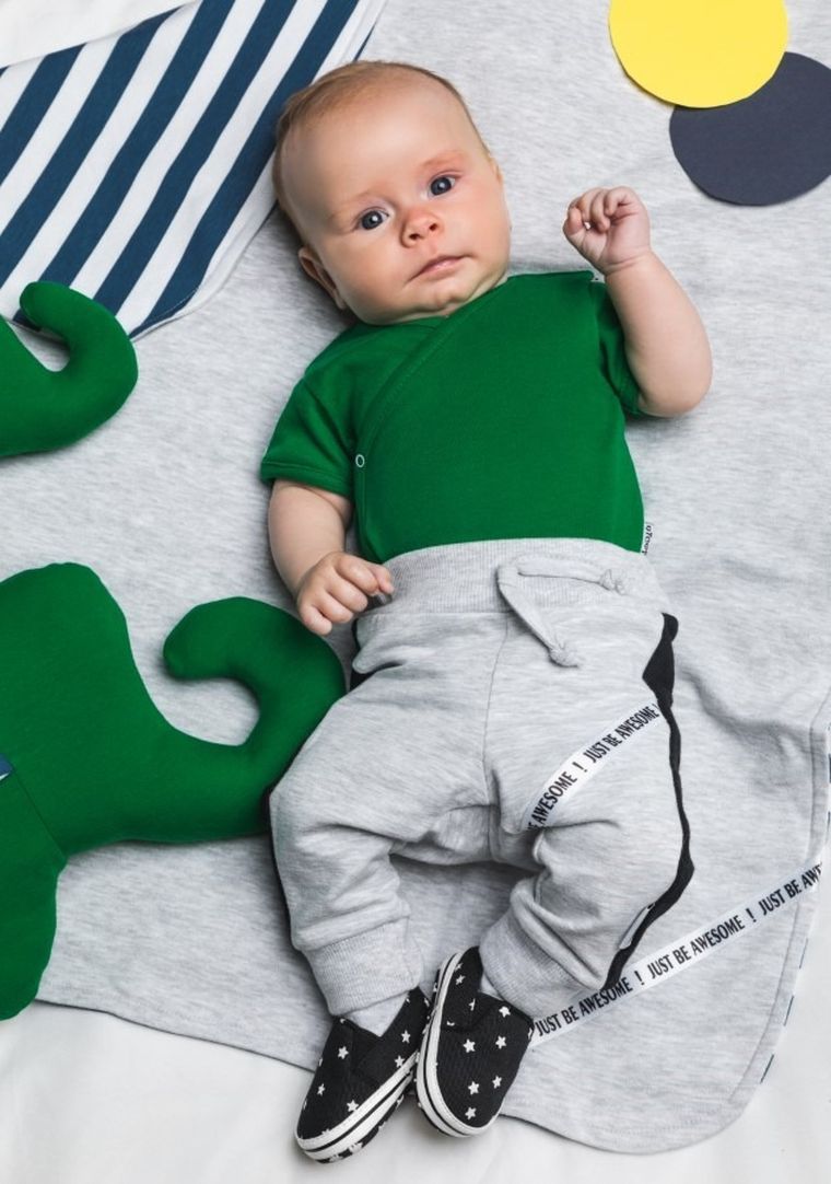 Spodnie dresowe chłopięce, szare, Nicol