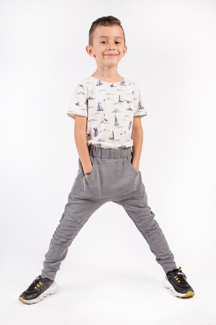 Spodnie dresowe chłopięce, szare, Tup Tup