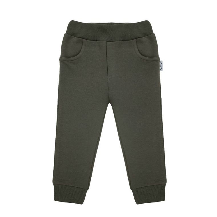 Spodnie dresowe chłopięcie, khaki, Nicol