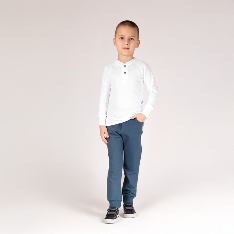 Spodnie dresowe chłopięcie, niebieskie, Nicol