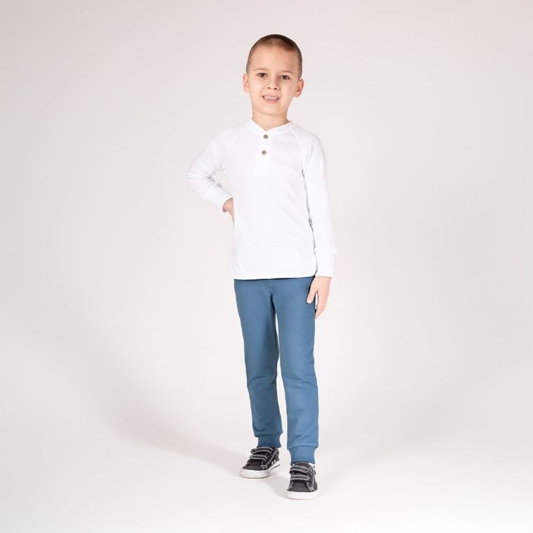 Spodnie dresowe chłopięcie, niebieskie, Nicol