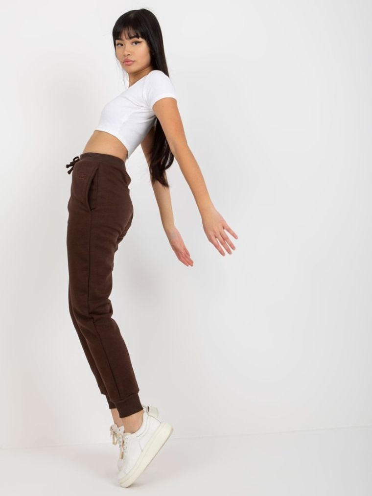 Spodnie dresowe damskie, brązowe, Mayflies