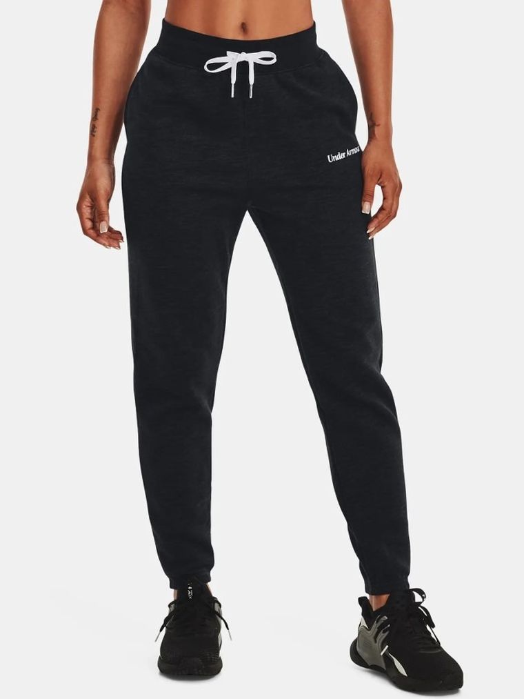 Spodnie dresowe damskie, czarne, Under Armour