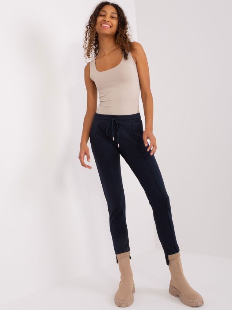 Spodnie dresowe damskie, granatowe, Relevance