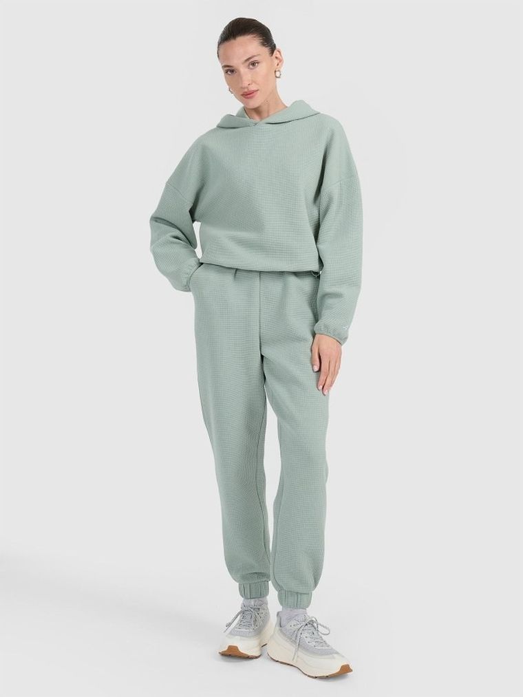 Spodnie dresowe damskie, miętowe, 4F