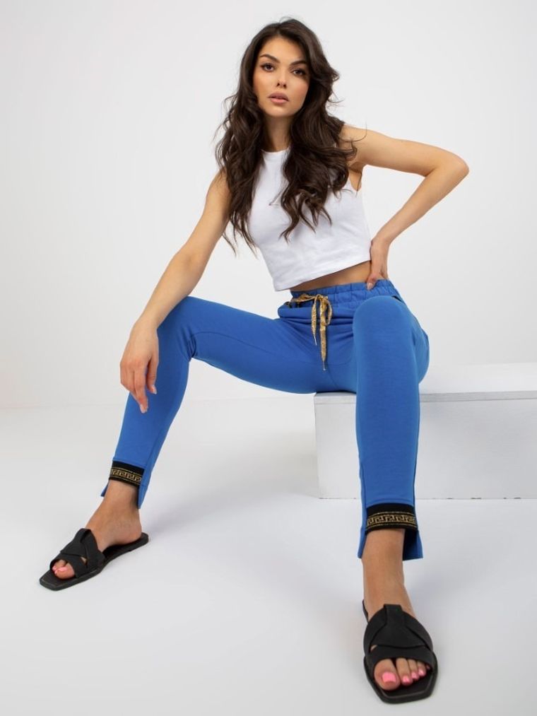 Spodnie dresowe damskie, niebieskie, Relevance