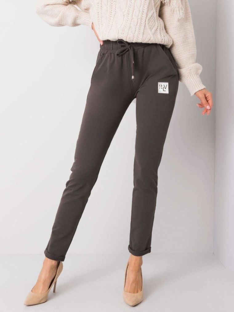 Spodnie dresowe damskie, szare, Relevance