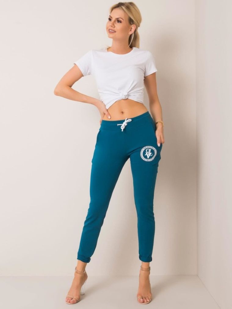 Spodnie dresowe damskie, zielone, Relevance