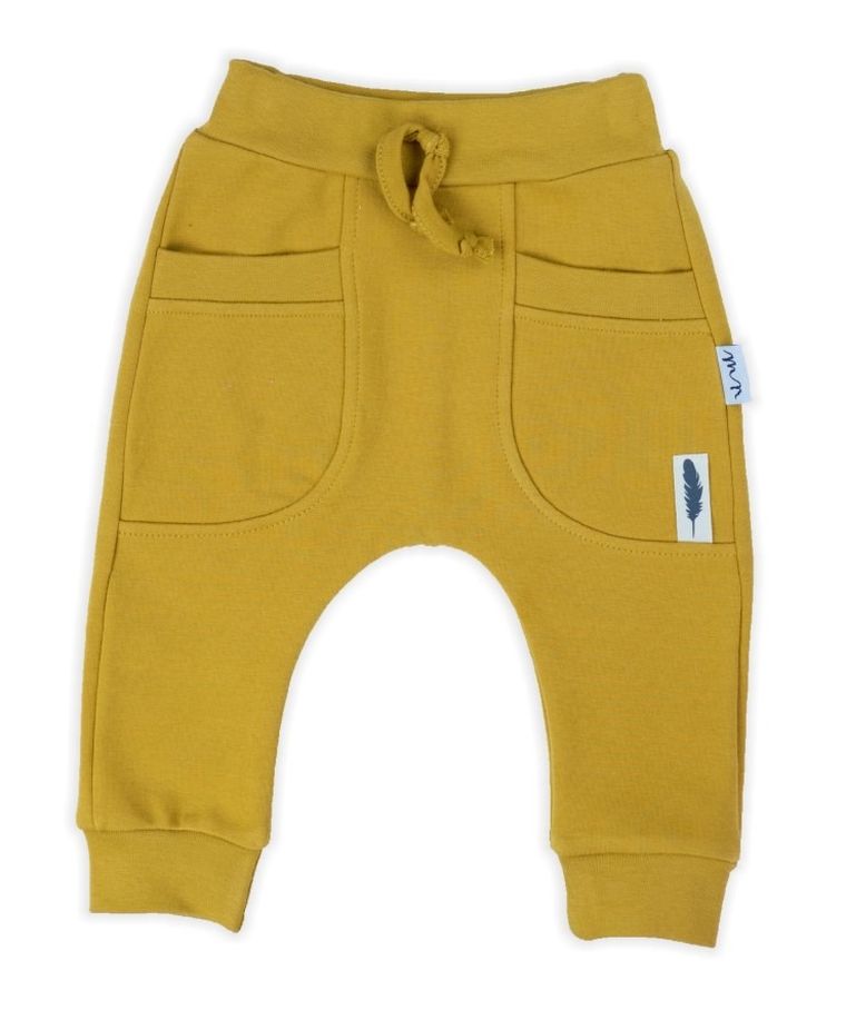 Spodnie dresowe dziecięce, żółte, Nicol