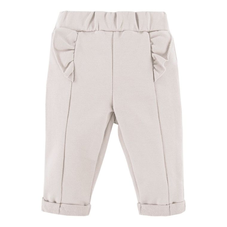 Spodnie dresowe dziewczęce, beżowe, Eevi