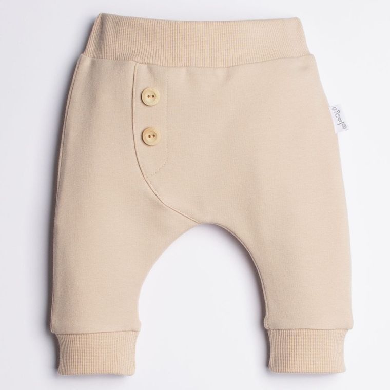 Spodnie dresowe dziewczęce, beżowe, Nicol