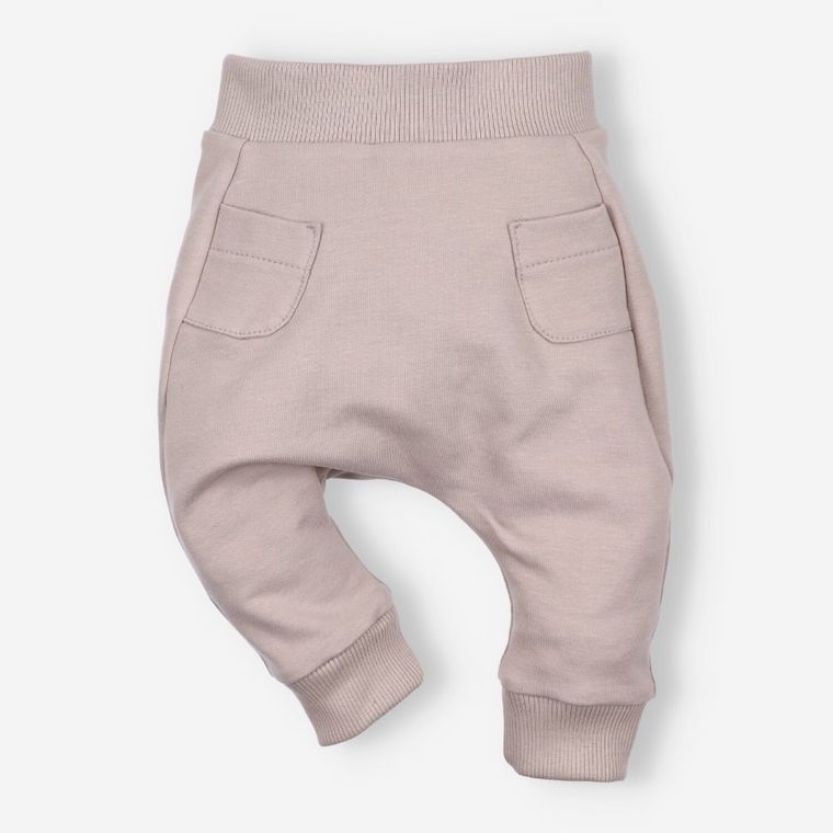 Spodnie dresowe dziewczęce, beżowe, Nini