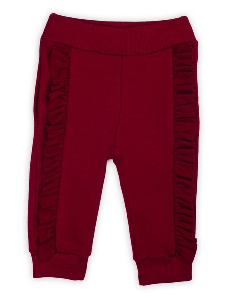 Spodnie dresowe dziewczęce, bordowe, Nicol