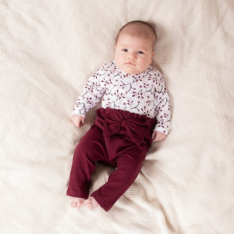 Spodnie dresowe dziewczęce, bordowe, Nicol