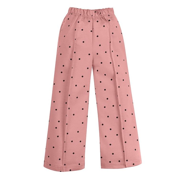 Spodnie dresowe dziewczęce, culotte, różowe, Pinokio