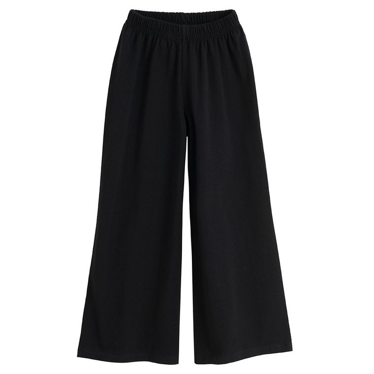 Spodnie dresowe dziewczęce, czarne, Nicol