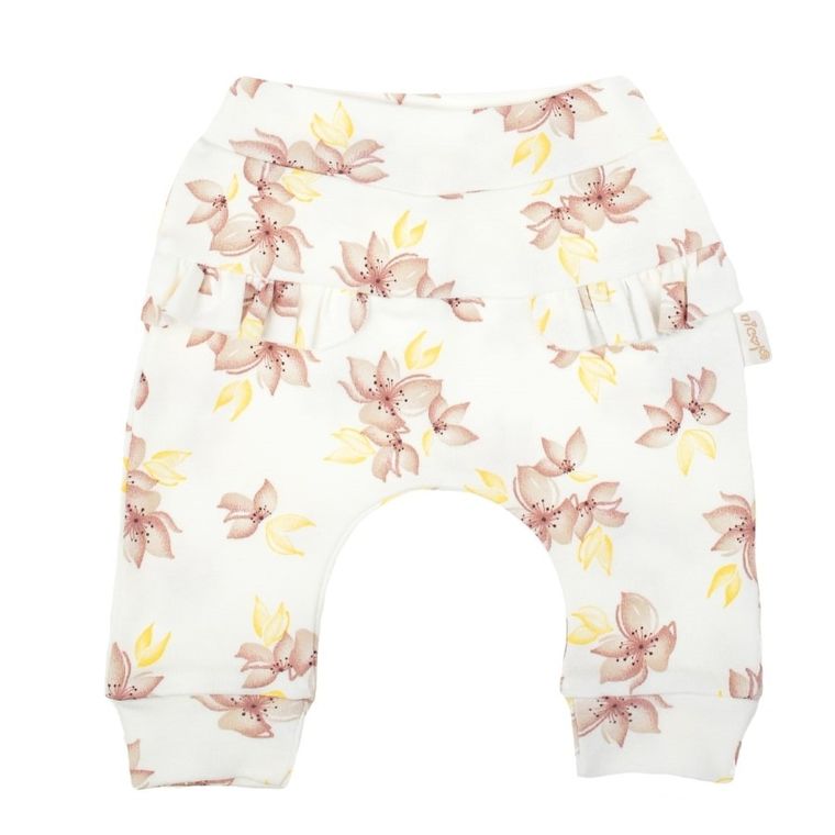 Spodnie dresowe dziewczęce, ecru, Nicol