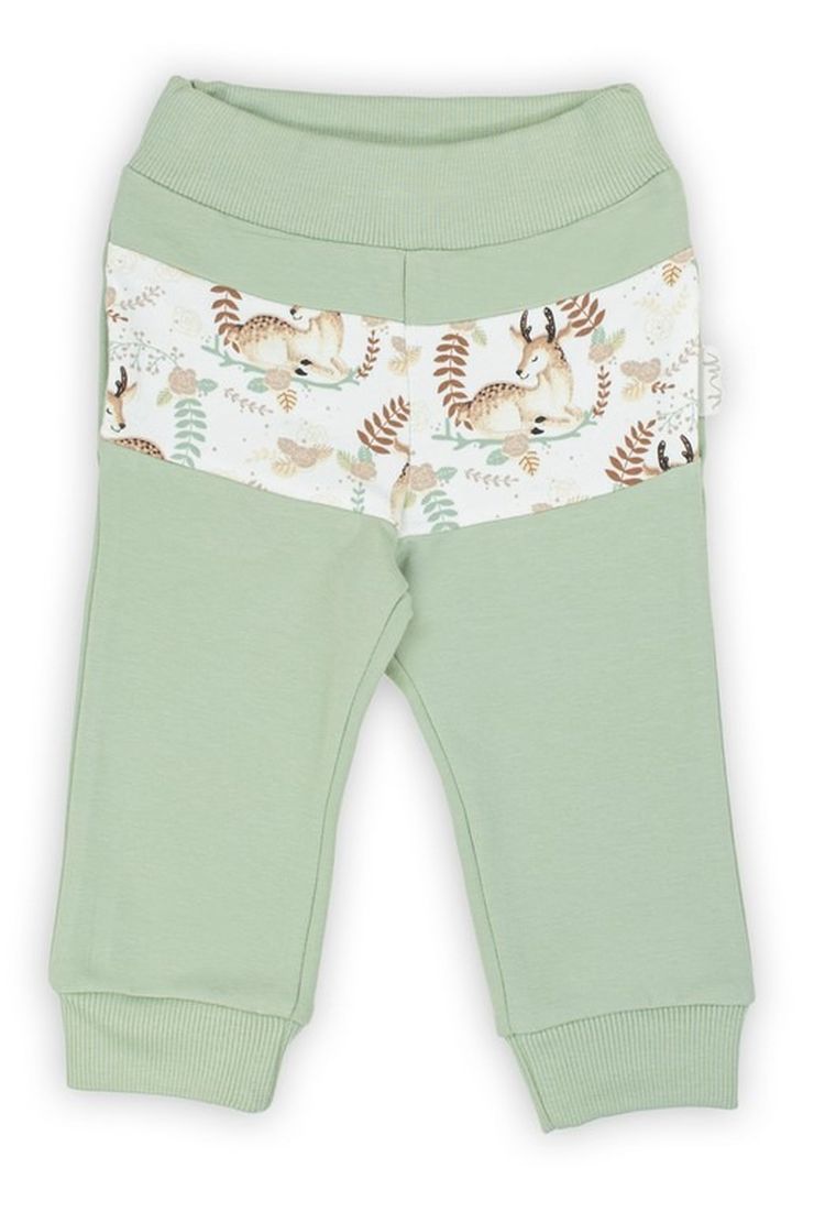 Spodnie dresowe dziewczęce, jasnozielone, Nicol