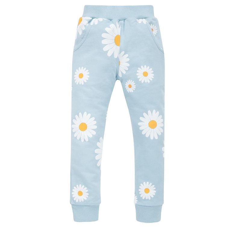 Spodnie dresowe dziewczęce, niebieskie, Pinokio