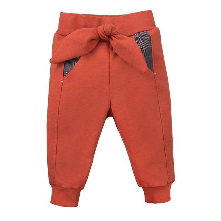 Spodnie dresowe dziewczęce, pomarańczowe, Eevi