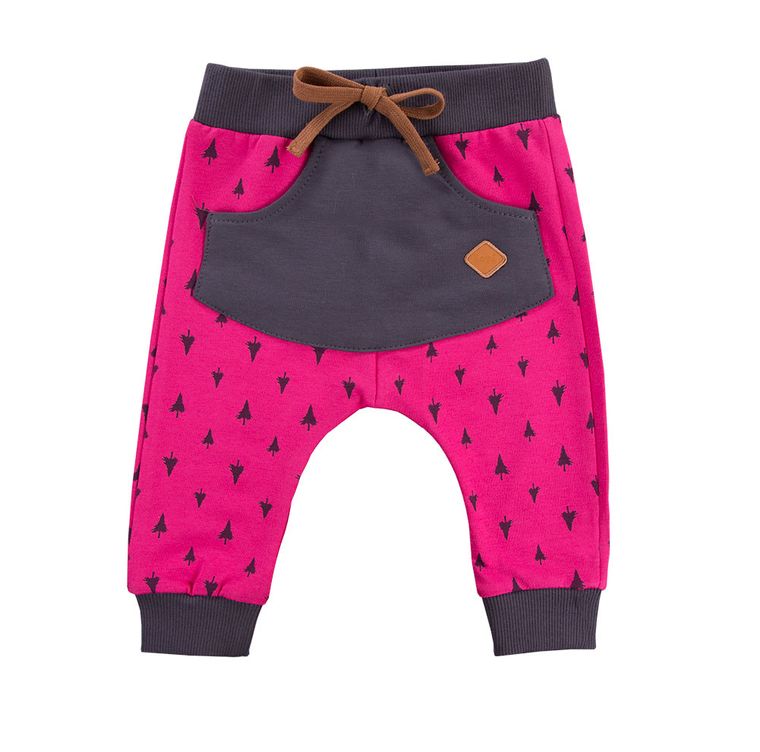 Spodnie dresowe dziewczęce, różowe, Eevi