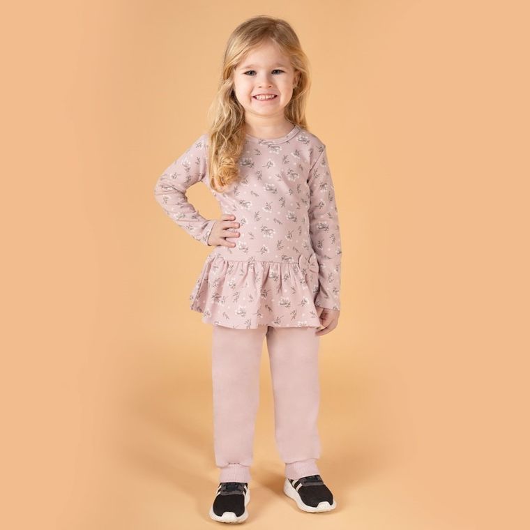 Spodnie dresowe dziewczęce, różowe, Nicol