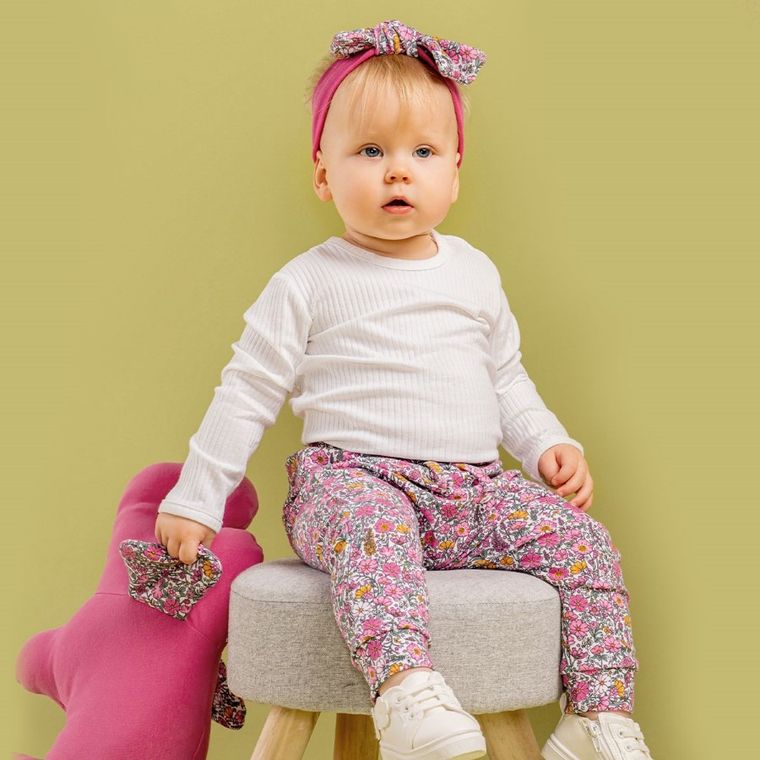 Spodnie dresowe dziewczęce, różowe, Nicol