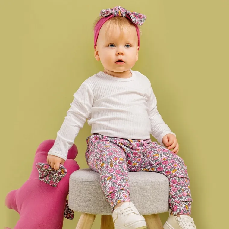 Spodnie dresowe dziewczęce, różowe, Nicol