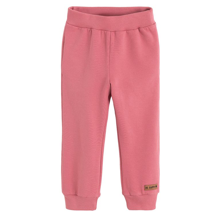 Spodnie dresowe dziewczęce, różowe, Nicol